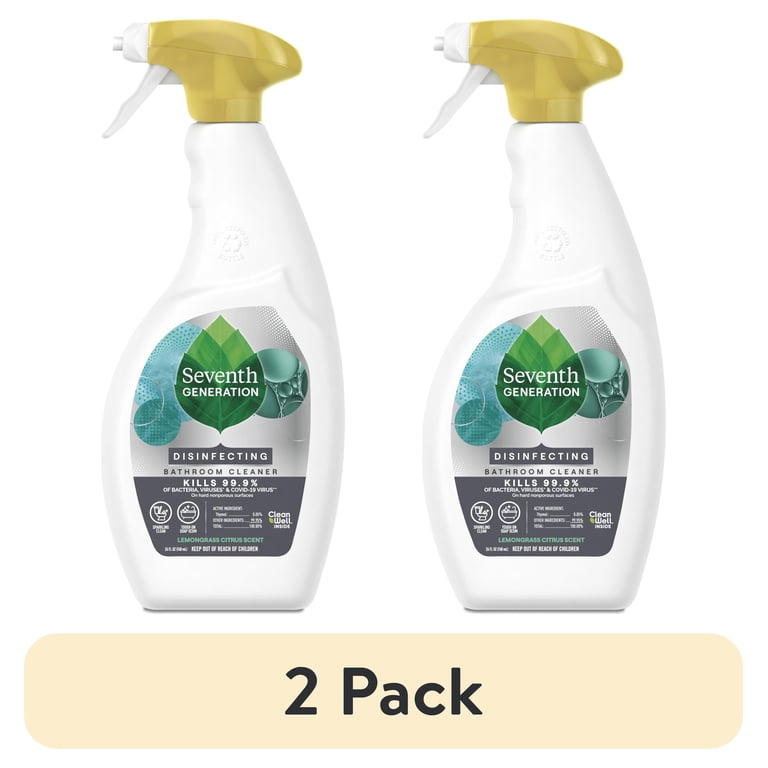 Seventh Generation Bathroom Disinfectant Spray, 26 Fl Oz, 2-Pack photo 1