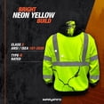 thumbnail image 3 of Sudadera con capucha SafetyShirtz SS360 Hi Vis para hombre, 3XL, clase 3, ANSI, 3 of 7