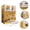 Yellow, variant on puresly Integrated Cat House - Home Indoor Cat Cage with Cat Bed, Cat Scratching Post, DIY Wire Cat Bed, Cat Litter Box, Cat Villa (Grey)