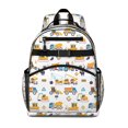 thumbnail image 1 of Construction Vehicle Toddler Backpack Spacious Adjustable Shoulder Straps Chest Buckle Durable Backpack For Student, 1 of 3