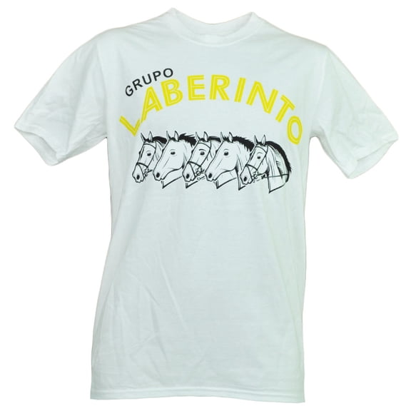 Grupo Laberinto Corridos Rancheras Tshirt Camisa White Music Horse Mens XLarge