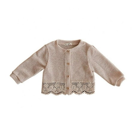 

Spring Casual Sunscreen Cardigan Coat Summer Baby Girls Lace Panel Shirt Cute Children Girl Outerwear Clothes 0-4 Years