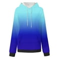 thumbnail image 6 of Ashirexll Womens Hoodies, Oversized Hoodies for Women, Ladies' Fashion Gradient Color Loose Long Sleeve Hoodies Casual Sports Top, 6 of 7