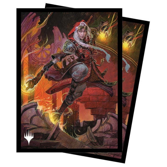 Dominaria United Jaya, Fiery Negotiator Standard Deck Protector Sleeves (100ct) for Magic: The Gathering