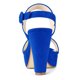 thumbnail image 3 of Sandalias Talón Abierto Plataforma Talón Grueso Para Mujeres Azul Profundo 38, 3 of 7