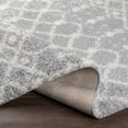 thumbnail image 4 of Deluxe Shag Medium Gray 6'7" x 9' Global Rectangle Area Rug, 4 of 6