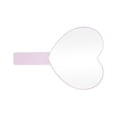 thumbnail image 1 of 1 Pc Espejo Cosmético en Forma de Corazón para Negocios de Belleza y Viajes, Espejo de Plástico y Aluminio Rosa, 1 of 3