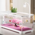 thumbnail image 3 of Tawatiler Fish Tank, 5 Gallon Fish Aquarium Start Kits, Fish Tank Starter Kit with Aquarium Light & Filter, Betta Fish Tank with Aquarium Decorations, Hydroponic Basket, Fishing Net, Pebbles, 3 of 7