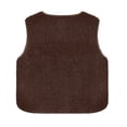 thumbnail image 4 of HAJWOH Women's Fuzzy Fleece Vest Oversized Sherpa Button Down Jacket Fall Fashion Warm Sleeveless Cardigan Outerwear, 4 of 6