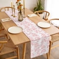 thumbnail image 3 of Pink Fruit Table Runner - 90 Inch Long, Kitchen Dining Table Runner Dresser Scarves, Vintage Plant Nature Botanical Flower Farmhouse Decor for Coffee Tables Wedding Party Banquet, 3 of 8
