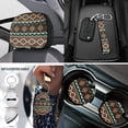 thumbnail image 4 of Uorisanigo Car Seat Covers for Women Western Aztec Tribal with Front Back Seat Cover Gear Shift Handbrake Headrest Cover Coasters Key Chains Seat Belt Shoulder Pad Steering Wheel Protector Car Decor, 4 of 7
