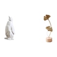 thumbnail image 1 of Escultura de pingüino,Escultura de pingüino,decoración nórdica para el hogar,Escultura de hoja,Estatua de hoja de metal,escultura de hoja,decoración para el hogar,Figura artística de hoja, 1 of 8