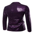 thumbnail image 2 of Men Sequins Nigth Clubs Wedding Party Tuxedo Cocktail Suit Jacket Coat, 2 of 6