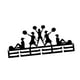 thumbnail image 5 of Expositor de medallas, estante para trofeos, soporte para gimnasio en casa, organizador para correr, plancha, fácil de usar. Animadoras, 5 of 9