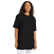 Hanes Beefy-T Mens Heavyweight Cotton T-Shirt (Big & Tall Sizes) Black 4XLT