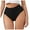 Black, variant on Midwennn Womens High Waisted Thongs Panties Lightweight Soft Stretch High Cut Underwear Women's Panties