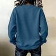 thumbnail image 4 of Binmer Women’s Rainbow Stripe Print Crew Neck Long Sleeve Sweatshirt, Loose Casual Pullover Top ,Sizes S-2XL, 4 of 6