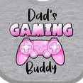 thumbnail image 4 of Inktastic Dad's Gaming Buddy- Pink Controller Boys or Girls Baby Bib, 4 of 4