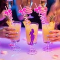 thumbnail image 5 of 10 Pcs Reusable Family Party Straws, Fun Pink Bow Silly Swirly Plastic Straws for Kids Birthday Party Decorations, Woodland Party Favors, 5 of 7