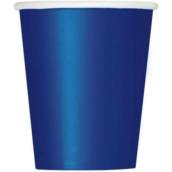 Navy Blue Paper 9oz Cups, 14ct