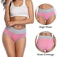 thumbnail image 2 of 4-Pack Women's Underwear, Cotton Waist Briefs High Rise Briefs, 2 of 5