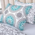thumbnail image 2 of DriftAway 3 Pièces Ensemble de Couette Réversible Couvre-Lits Médaillon Motif Floral Couverture Prélavé, 2 of 4