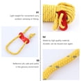 thumbnail image 4 of OUNONA 3Pcs Camping Tent Rope Yellow Reflective Lightweight Windproof Guyline Outdoor, 4 of 5