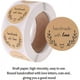 thumbnail image 3 of 500 Pieces Kraft Homemade with Love Sticker Label Paper Sealing Sticker Labels Round Self-Adhesive, 3 of 5