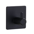 thumbnail image 1 of Juego de 2 toalleros autoadhesivos de acero inoxidable, color negro, para baño, cocina, dormitorio, oficina, etc., 1 of 2