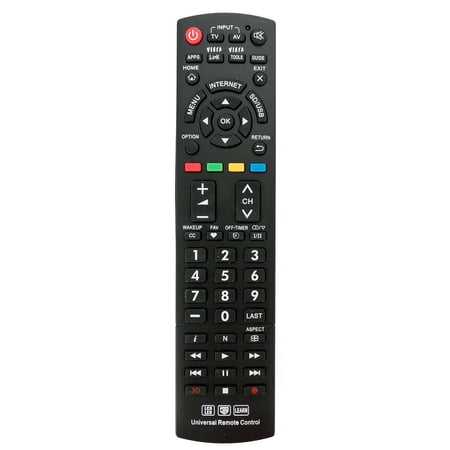 Universal Replace Remote for Panasonic TV N2QAYB000926 N2QAYB000485 TC-32LX24