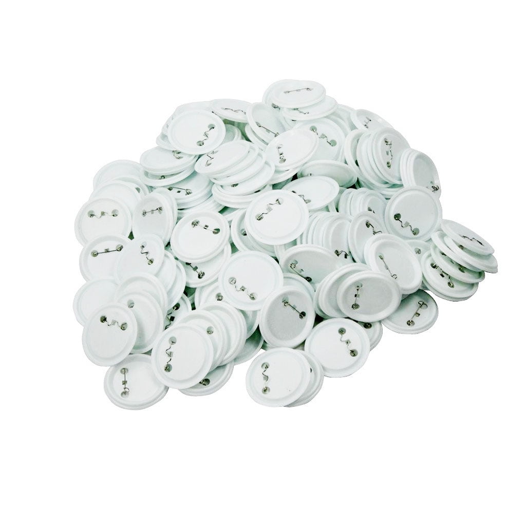 300 Pcs Fournitures De Fabrication De Boutons Pour Machine à Fabriquer Des Boutons Pièces De Boutons Badge Rond, Coques Métalliques 50mm Couverture Arrière Et Film, Boutons Photo