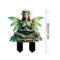 thumbnail image 3 of Bohemian Garden Stakes Decor, Acrylic Hummingbird Yard Ornaments, Weatherproof Outdoor Decorations for Patio Flower Beds(Green,A), 3 of 5