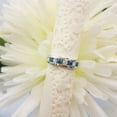 thumbnail image 3 of Dazzlingrock Collection 0.85 Carat (ctw) 14K Round White & Blue Diamond Mens Anniversary Wedding Ring, White Gold, Size 8.5, 3 of 5