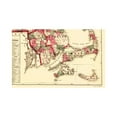 thumbnail image 2 of Historic State Map - Massachusetts - Walling and Gray 1871 - Vintage Wall Art, 2 of 4