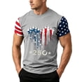 thumbnail image 2 of Fabrcox S-4XL 1776-2026 250 Anniversary USA Shirt Flag Print Short Sleeve Men 4th of July Shirts Independence Day Celebration Freedom Patriotic Shirts for Men Big and Tall, 2 of 4