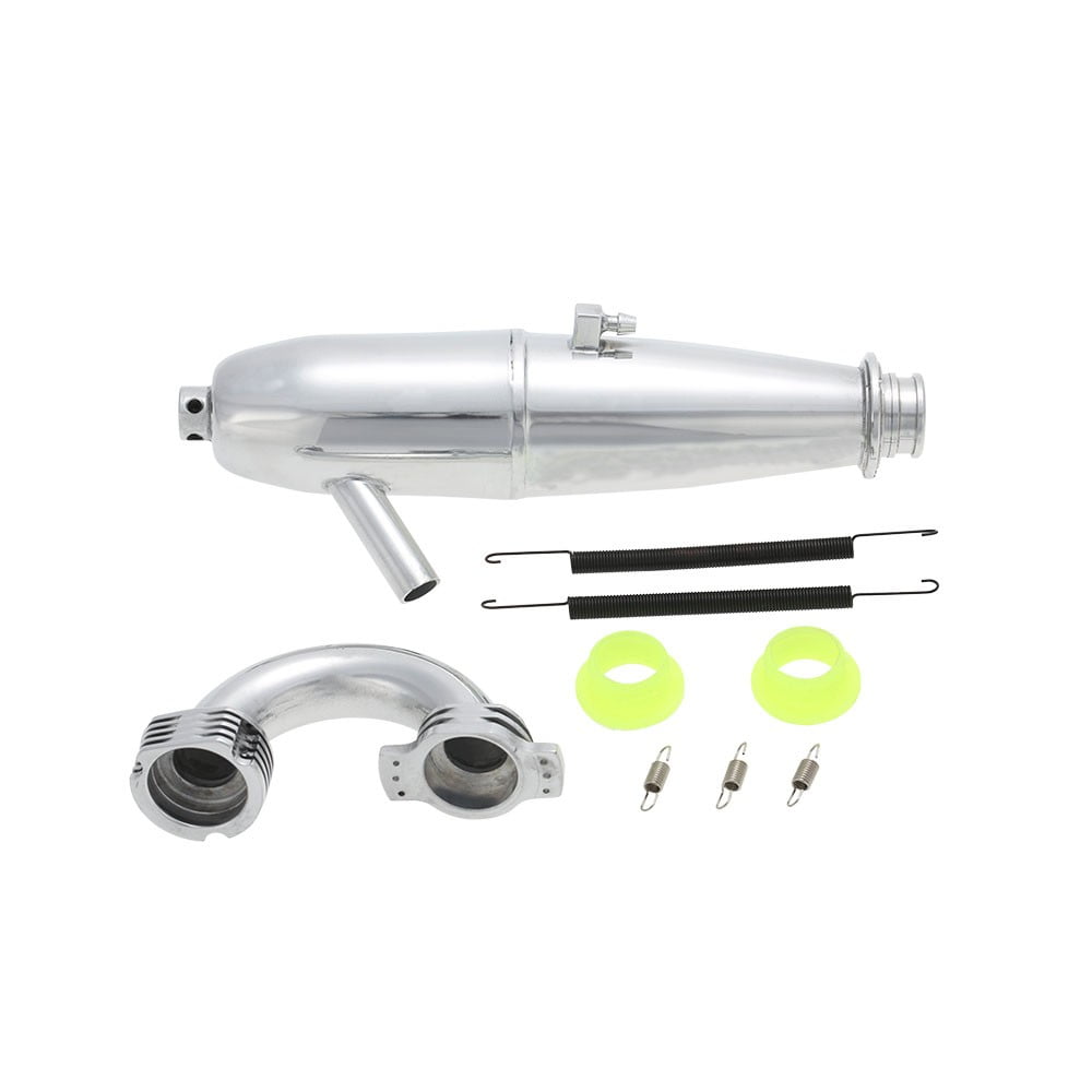 Chrome Tuned Exhaust Pipe BQ004 For RC Redcat Racing 1/8 On-Road Car/Buggy/Truck