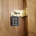 thumbnail image 2 of 3pcs Code Padlock 3 Digit Combination Padlock Small Padlock Keyless Combination Lock Code Padlock Code Locker Luggage Lock Suitable for Lockers, Garages, Gates, Schools(Black), 2 of 5