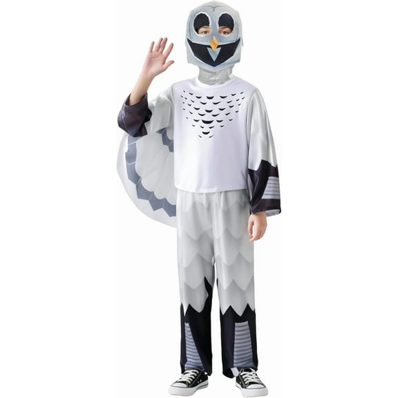 Boys 99-Nights in The Forest Owl Animal Outfit for Ages 3-12 Years Kids