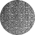 thumbnail image 1 of Ahgly Company Indoor Round Abstract Gray Contemporary Area Rugs, 3' Round, 1 of 1