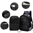 thumbnail image 3 of Tool Band Music School Bag Laptop Backpack Bookbag Satchel Multipurpose Large Capacity Daypack Adjustable Travel Bag Rucksack, 3 of 6