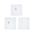 thumbnail image 3 of Umo Lorenzo  Cotton Boxed Initial Alphabet Handkerchiefs (Pack of 3) (Men), 3 of 4