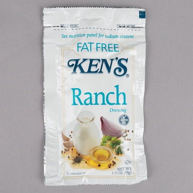 Ken's Sachet de Vinaigrette Ranch Sans Gras Foods 1,5 oz - 60/caisse