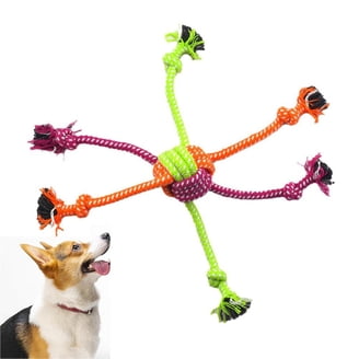 alien squeaky dog toy orange and pink Alien Gnawtopsy Plush XXL 2-in-1 + Tug + Enrichment Dog Toy  BARK