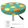 thumbnail image 2 of Orange Pineapple Round Bar Stool Seat Covers, Elastic Round Chair Cover Stool Seat Slipcover Bar Stool Cushions Round Pad for 12-14 inch, 2 of 5