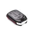 thumbnail image 3 of Vitodeco Leather Smart Key Fob Case Compatible with Chevrolet Silverado 1500, 2500, 3500 2019 - 2023, GMC Sierra 2019 - 2023 (5-Button, Black/Red), 3 of 5