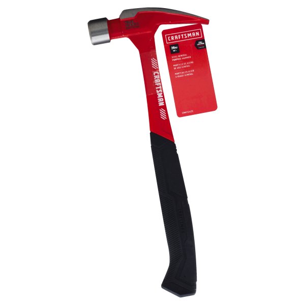 Craftsman 20 oz. Claw Hammer Steel Head Steel Handle 13.5 in. L Smooth Face Case Of 1