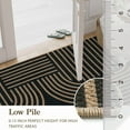 thumbnail image 6 of RUG ROBOT Modern Geometric 2'6''x8' Hallway Runner Rug, Washable Easy Jute Indoor Outdoor Rug for Entryway Kitchen, Non Slip Farmhouse Carpet for Bedroom Porch Deck, Cross 1, 6 of 8