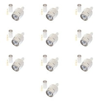TNC Male Crimp Connector for RG58, RG141 & LMR-195 Coax Cables – High-Performance Design – 10 Pcs Pack