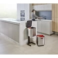 thumbnail image 4 of Joseph Joseph Totem Compact 40-liter Stainless Steel Waste and Recycling Kitchen Trash Can, 4 of 7
