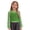 Green, variant on TTAO Kids Girls Fishnet Crochet Crop Top Long Sleeve Mesh Breathable Dance Shirt Blouse Black 120